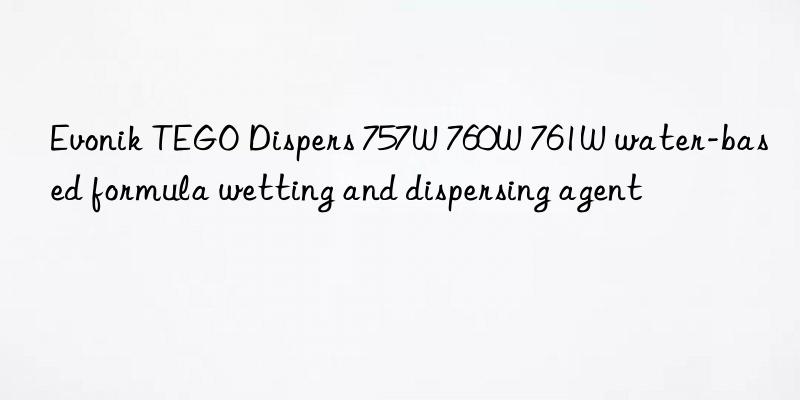 Evonik TEGO Dispers 757W 760W 761W water-based formula wetting and dispersing agent