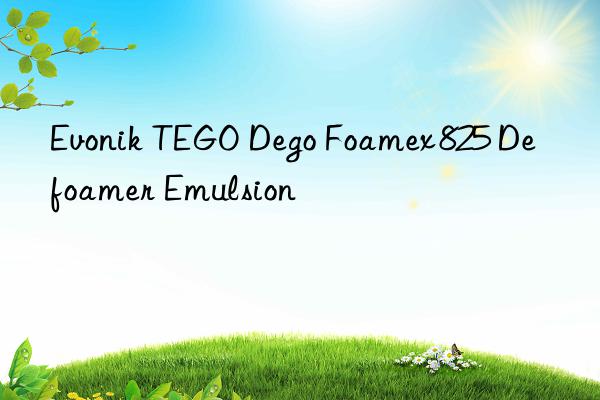 Evonik TEGO Dego Foamex 825 Defoamer Emulsion