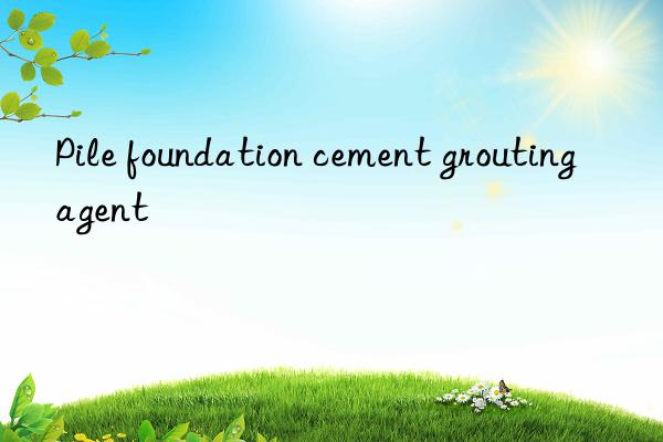 Pile foundation cement grouting agent