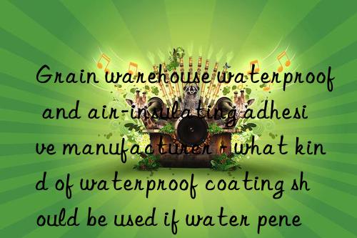 Grain warehouse waterproof and air-insulating adhesive manufacturer - what kind of waterproof coating should be used if water penetrates from the top of the warehouse?