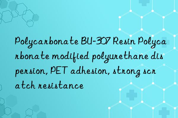 Polycarbonate BU-307 Resin Polycarbonate modified polyurethane dispersion, PET adhesion, strong scratch resistance