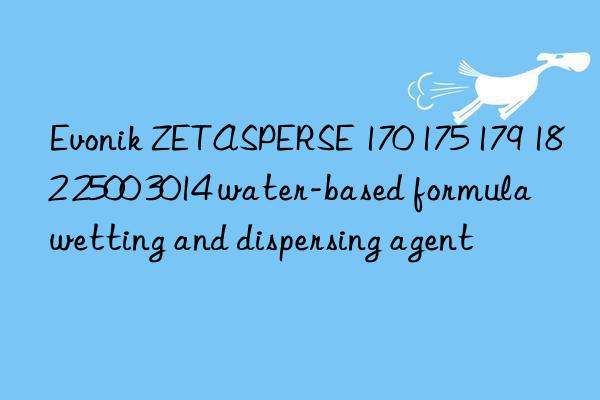 Evonik ZETASPERSE 170 175 179 182 2500 3014 water-based formula wetting and dispersing agent