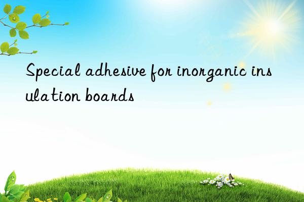 Special adhesive for inorganic insulation boards