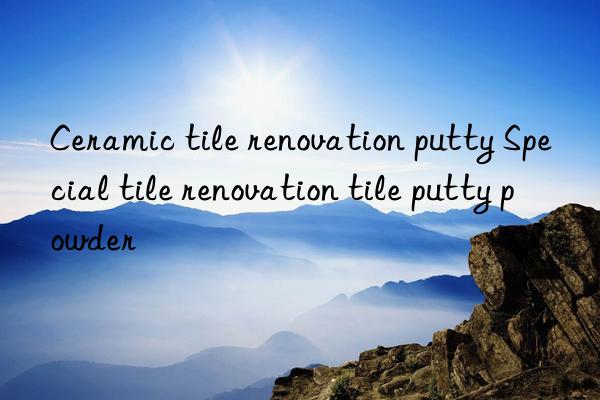 Ceramic tile renovation putty Special tile renovation tile putty powder