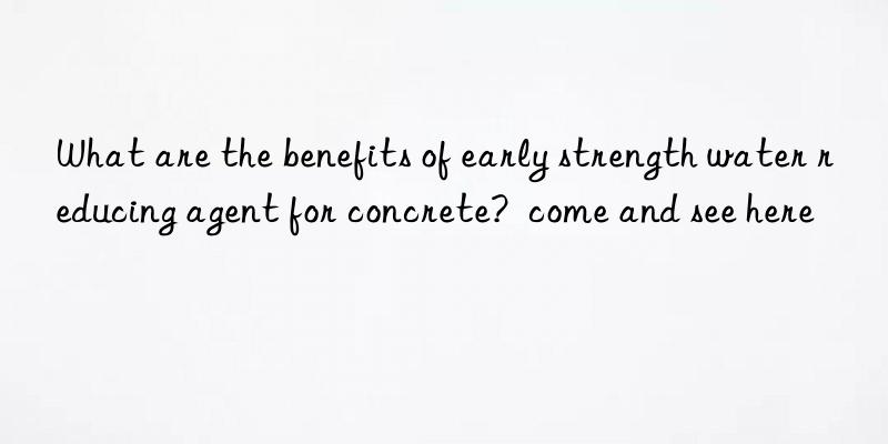 What are the benefits of early strength water reducing agent for concrete?  come and see here