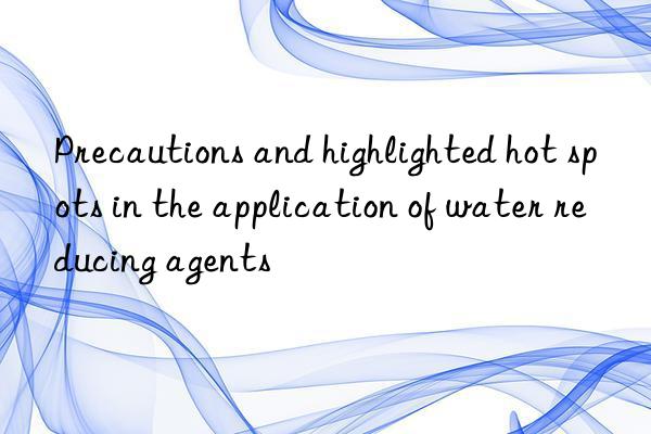 Precautions and highlighted hot spots in the application of water reducing agents