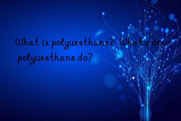 What is polyurethane?  What does polyurethane do?