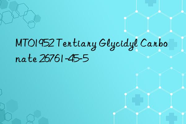 MT01952 Tertiary Glycidyl Carbonate 26761-45-5