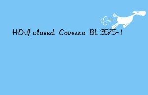 HDI closed  Covesro  BL 3575-1