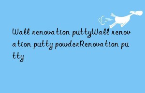 Wall renovation puttyWall renovation putty powderRenovation putty