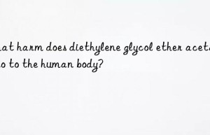 What harm does diethylene glycol ether acetate do to the human body?