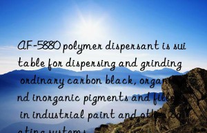 AF-5880 polymer dispersant is suitable for dispersing and grinding ordinary carbon black, organic and inorganic pigments and fillers in industrial paint and other coating systems