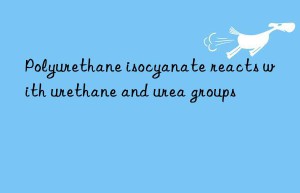 Polyurethane isocyanate reacts with urethane and urea groups