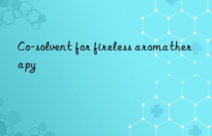 Co-solvent for fireless aromatherapy