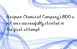 Haiquan Chemical Company’s BDO unit was successfully started in the first attempt