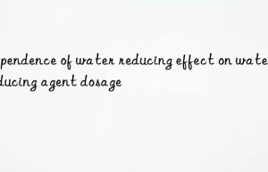 Dependence of water reducing effect on water reducing agent dosage