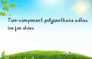 Two-component polyurethane adhesive for shoes