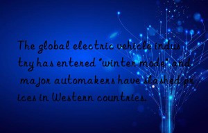 The global electric vehicle industry has entered “winter mode” and major automakers have slashed prices in Western countries.