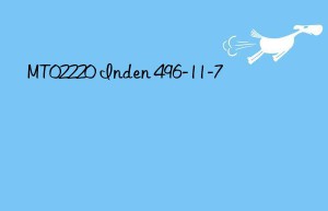 MT02220 Inden 496-11-7