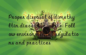 Proper disposal of dimethyltin diacetate waste: Follow environmental regulations and practices