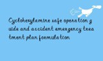 Cyclohexylamine safe operation guide and accident emergency treatment plan formulation