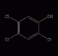 2,4,5-Trichlorophenol structural formula