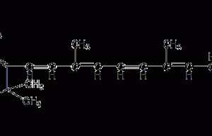 Vitamin A structural formula