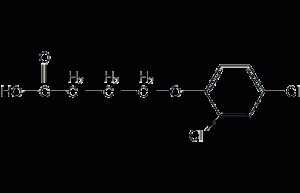 2,4-Dichlorophenoxybutyric acid structural formula