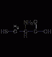 L-cysteine ​​structural formula