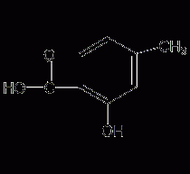 4-methylsalicylic acid structural formula