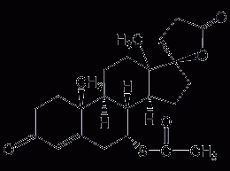 Structural formula of spirolactone sterol