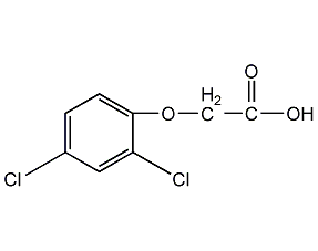 2,4-Dichlorophenoxyacetic acid structural formula