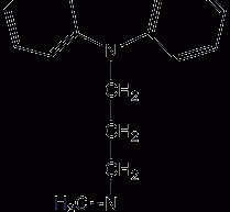 Imipramine structural formula