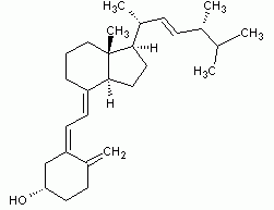 Ergocalciferol structural formula