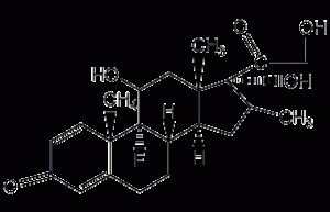 Dexamethasone structural formula