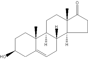 Dehydroepiandrosterone Structural Formula