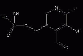 Pyridoxal-5-phosphate structural formula