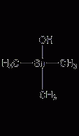 Trimethyltin hydroxide structural formula