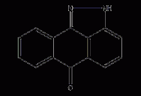 Pyrazole anthrone structural formula