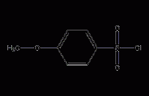 Structural formula of p-methoxybenzenesulfonyl chloride