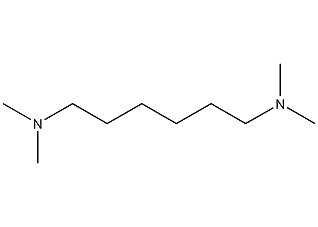 N,N,N',N'-tetramethyl-1,6-hexanediamine structural formula  