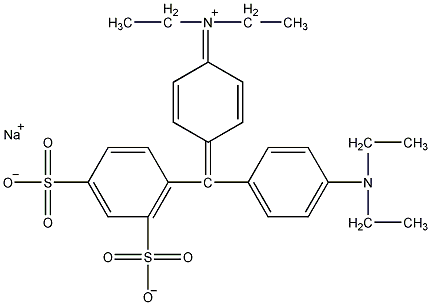 Patent blue structural formula