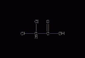 Dichloroacetic acid structural formula