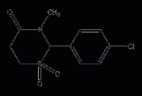 Chlormezadone Structural Formula