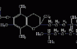 D-α-tocopheryl acetate structural formula