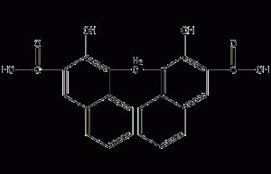 Pamoic acid structural formula