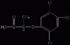 2,4,5-Tipropionic acid structural formula