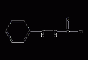 Cinnamoyl chloride structural formula