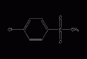 4-Chlorophenylmethylsulfone Structural Formula