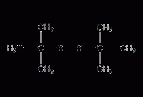 Di-tert-butyl disulfide structural formula